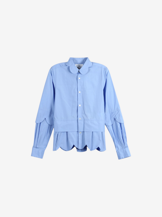 Blue shirt, front view