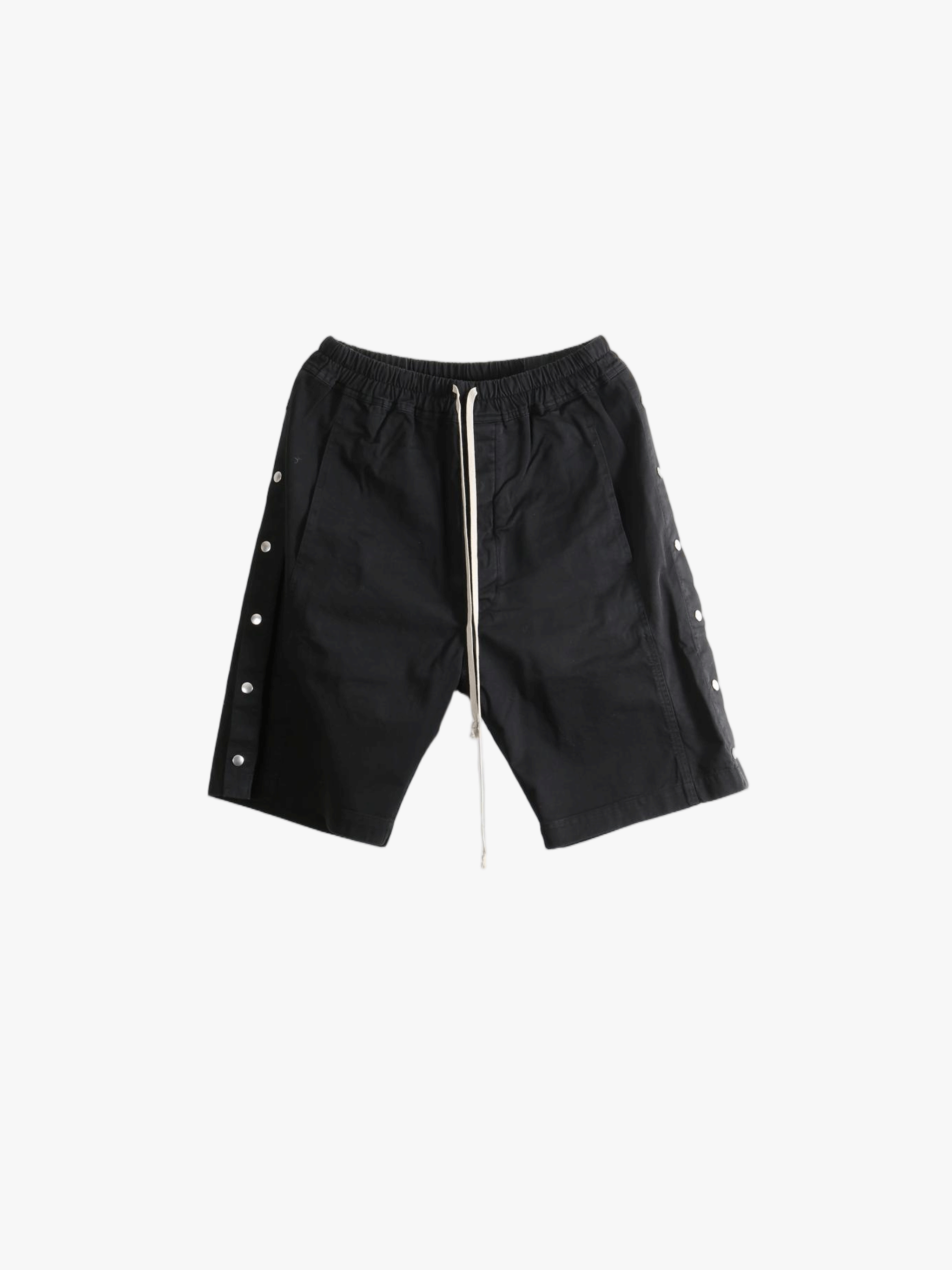 Black shorts, front view