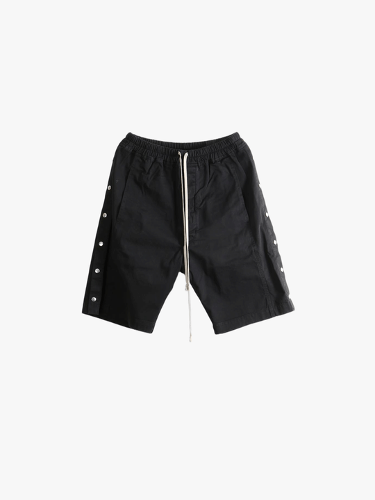 Black shorts, front view