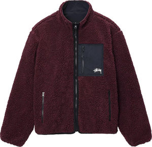 STUSSY - Men Sherpa Reversible Jacket