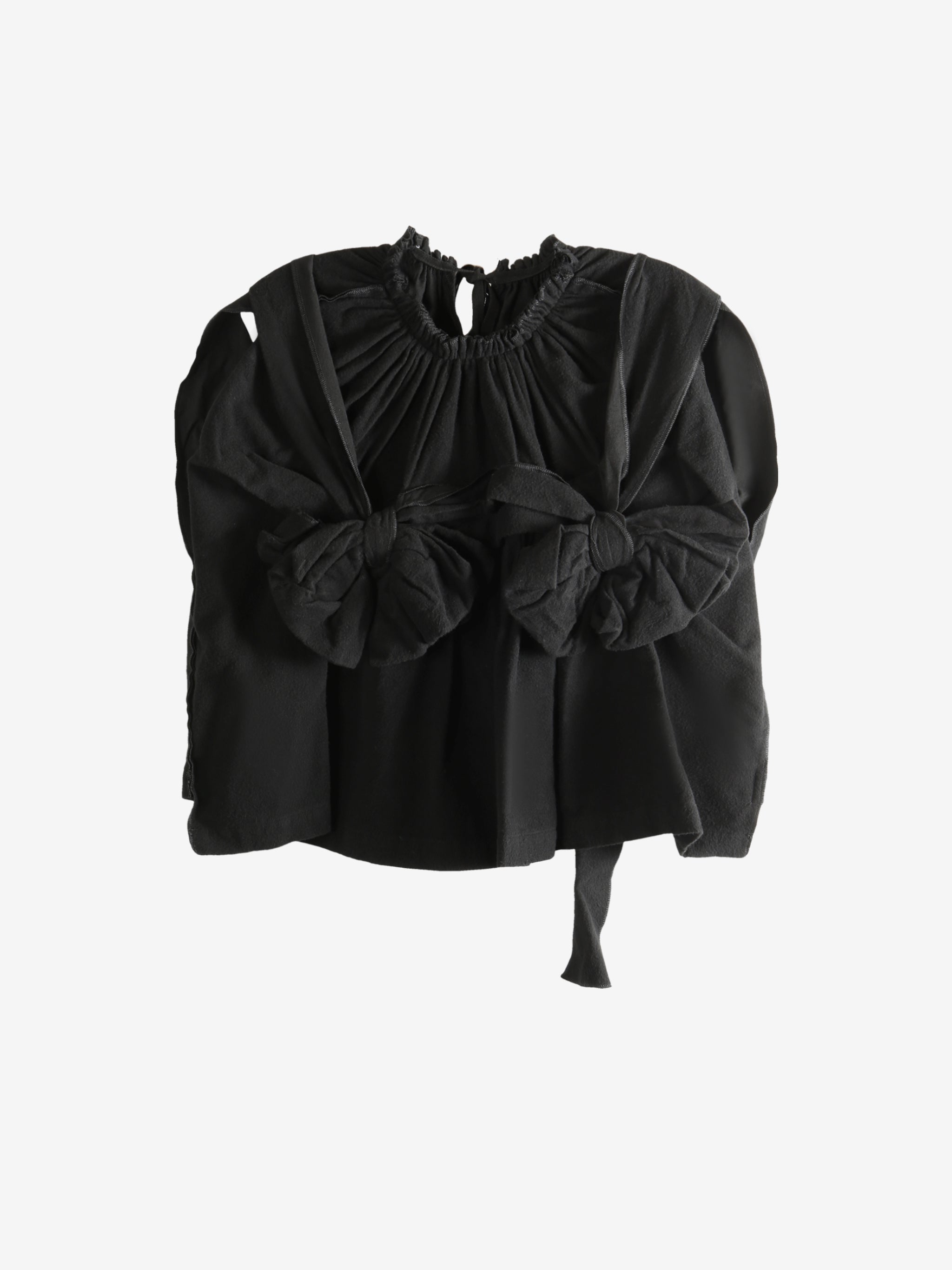 Black blouse, front view