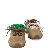 Tan shoes, front view