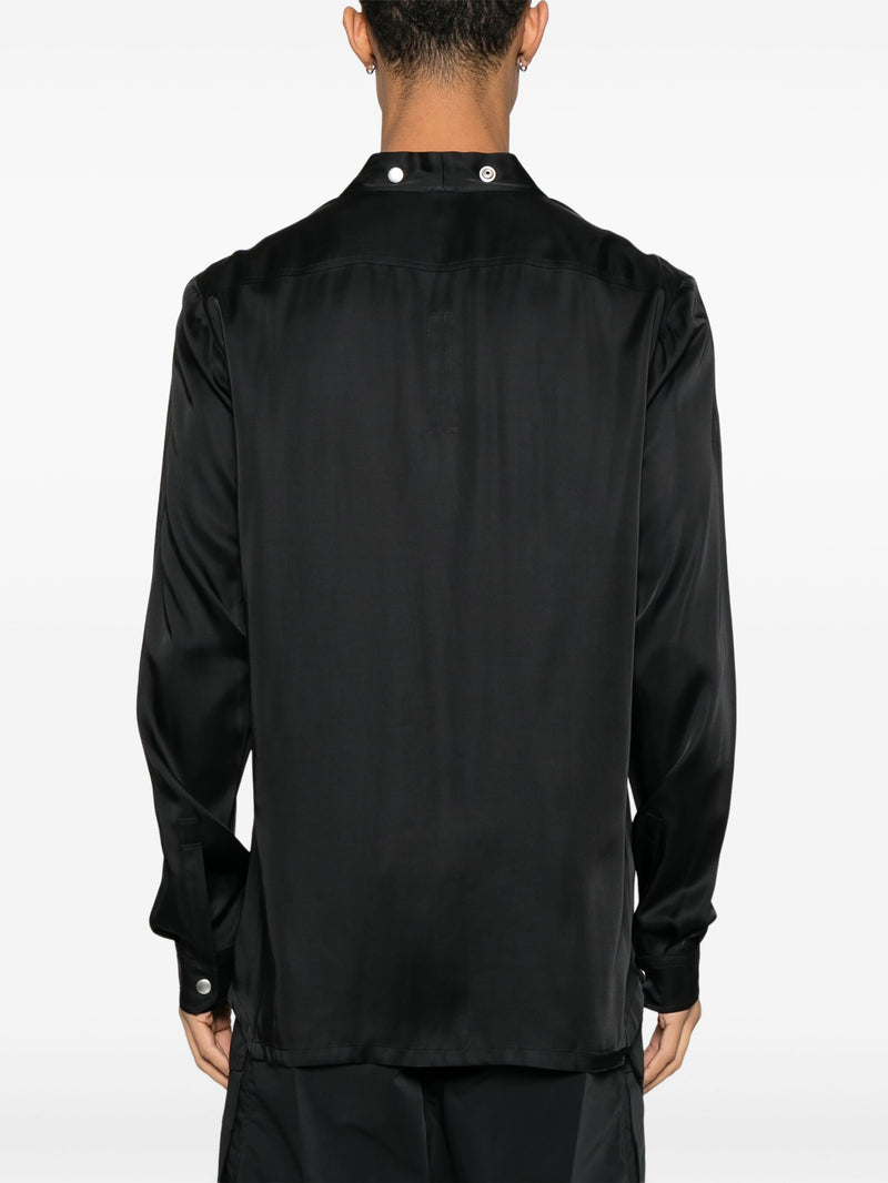 RICK OWENS - Men Charmeuse Larry Fogpocket Shirt