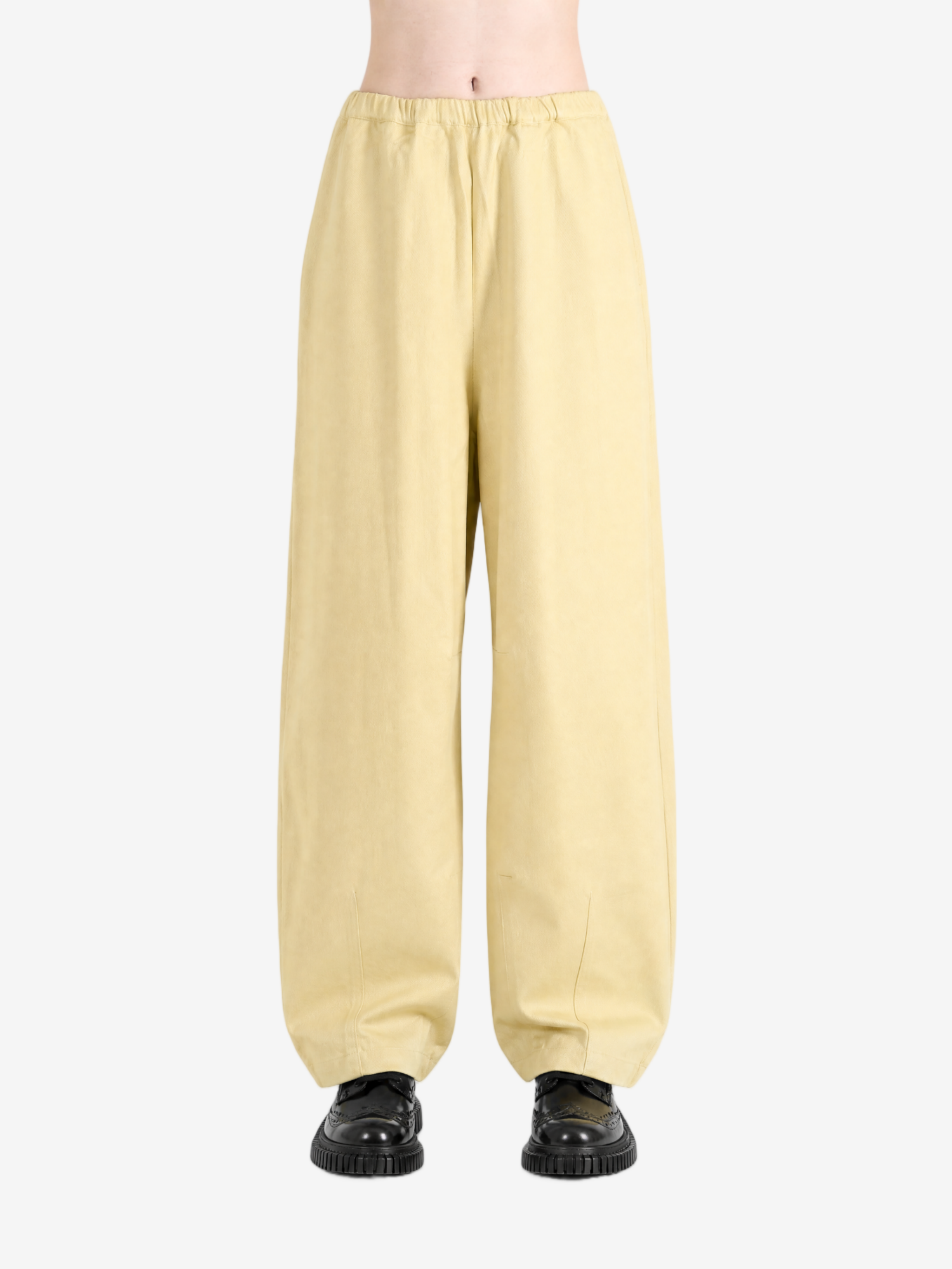 Yellow pants, full body view