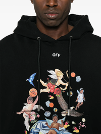 OFF WHITE - Men Fresco Car Skate Hoodie