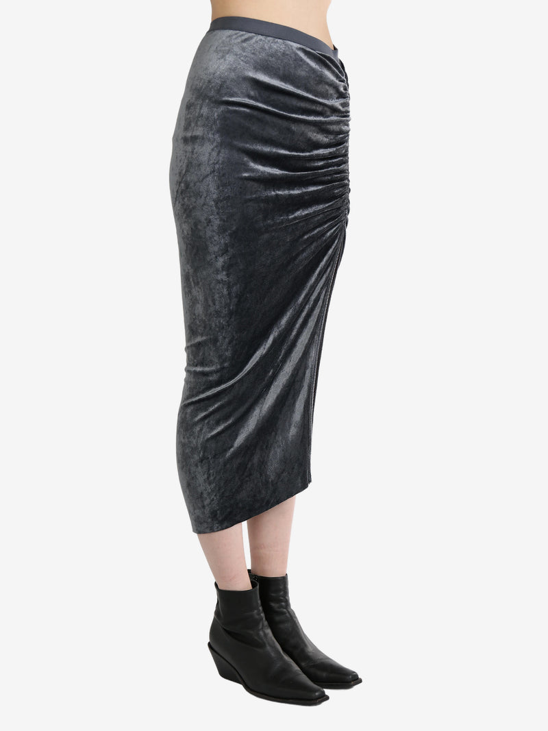 RICK OWENS LILIES - Women Velvet Svita Knee Skirt