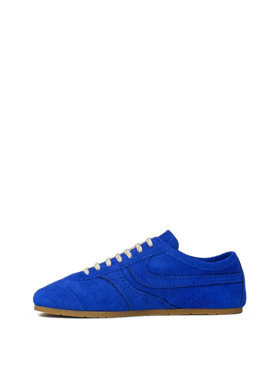 Blue shoes, side view