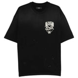 Black t-shirt, front view