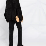 Black knitwear, full body view