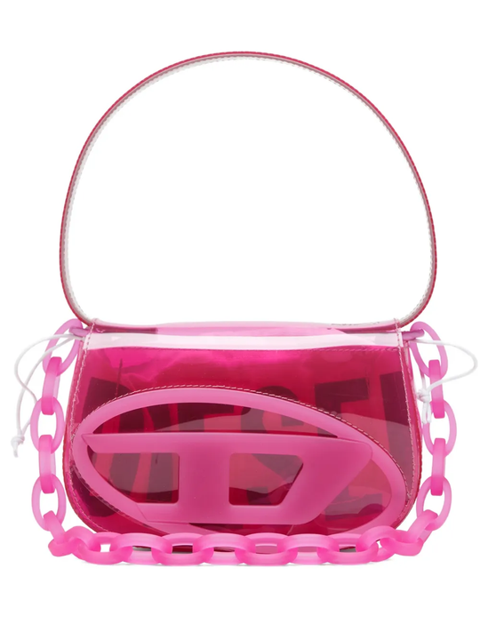 pink bag, front view
