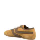 Tan shoes, side view