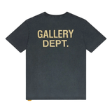 Black short sleeves, back view