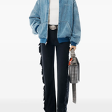 Black jean,full body view