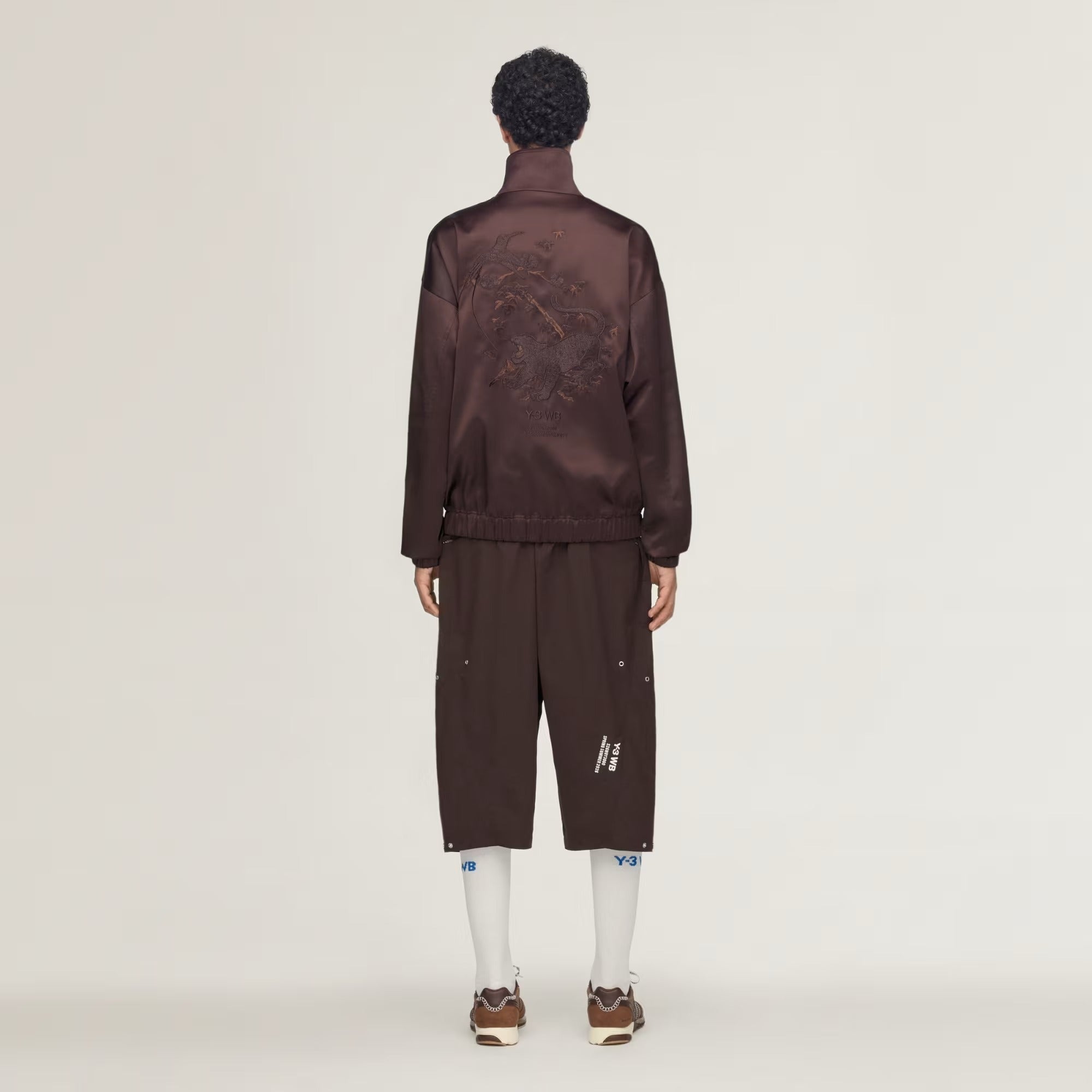 Brown pants, full body view