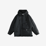 Black jackets-coats, front view