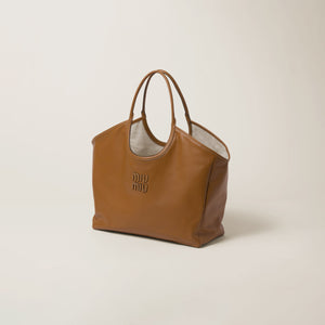 MIU MIU - Women Ivy Leather Shopping Bag