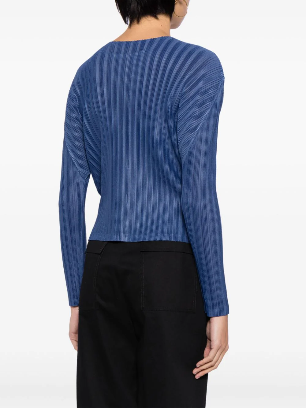 PLEATS PLEASE ISSEY MIYAKE Women Rib Pleats January Cardigan