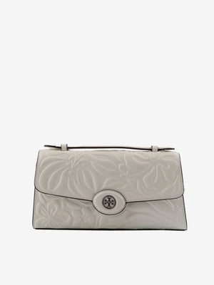 TORY BURCH - Women Robinson Floral Embossed Top Handle Chain Wallet