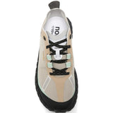 Tan sneaker, top view
