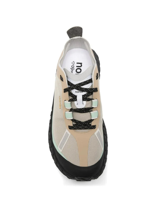 Tan sneaker, top view