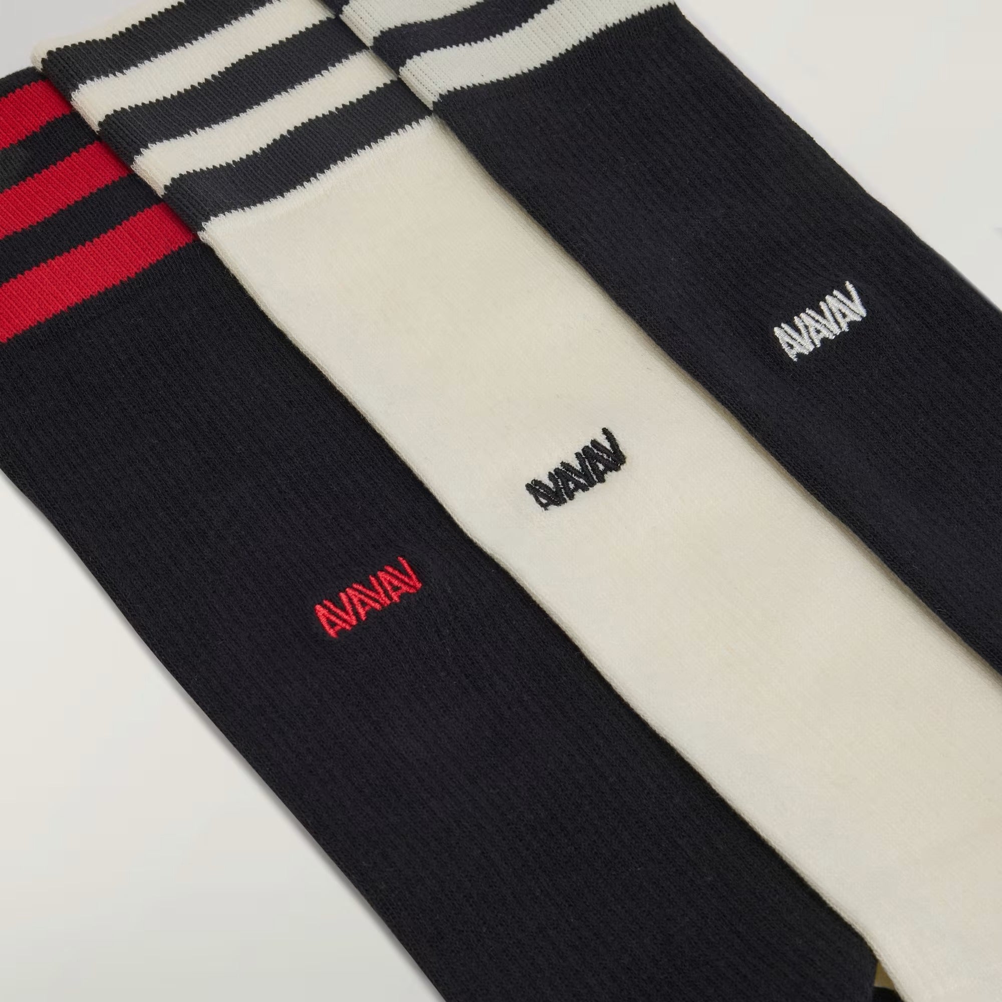 Close up of Black socks, showing texture of the Nylon/Polyamide fabric
