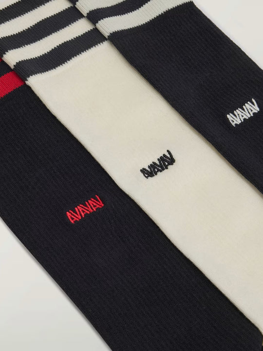 Close up of Black socks, showing texture of the Nylon/Polyamide fabric