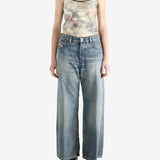 Grey top, full body view