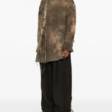 Brown shirt, full body view