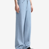 Blue pants, full body view