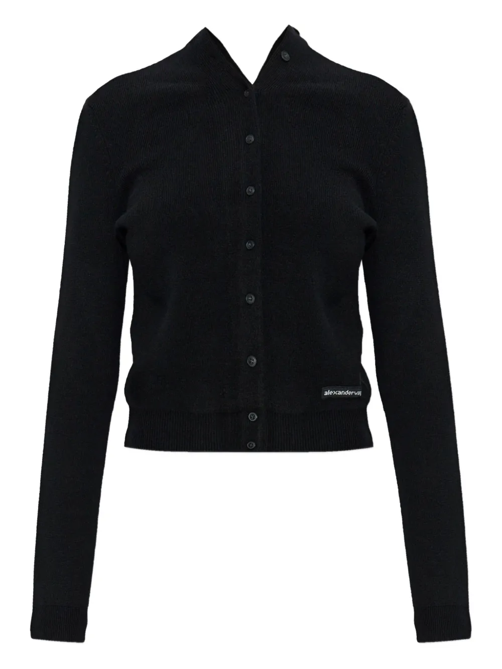 black knitwear, front view