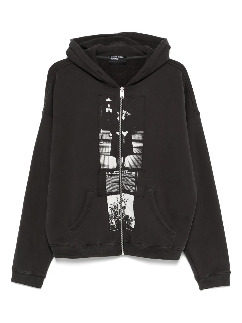 Black hoodies, front view