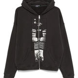 Black hoodies, front view