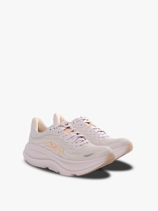 Pink sneakers, side view