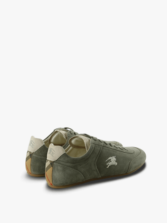 Green shoes , back view