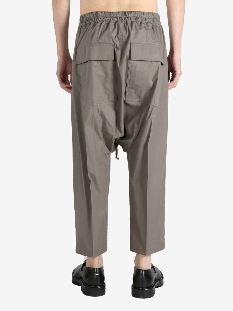 RICK OWENS - Men Drawstring Cropped Pantaloni