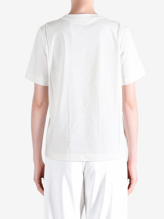 White top, full body view