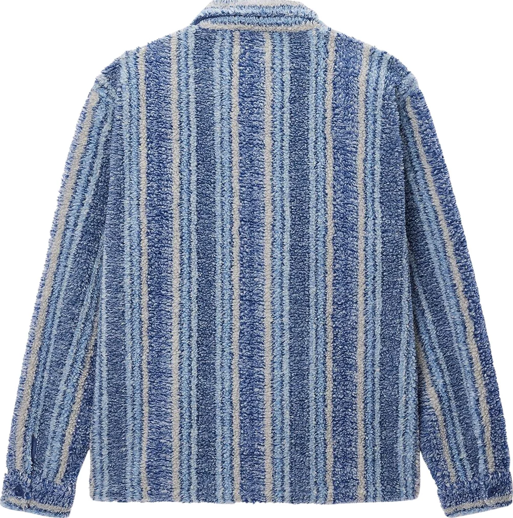 STUSSY - Men Stripe Sherpa Shirt