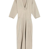 Tan dress, front view