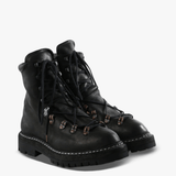 Black boots, front view