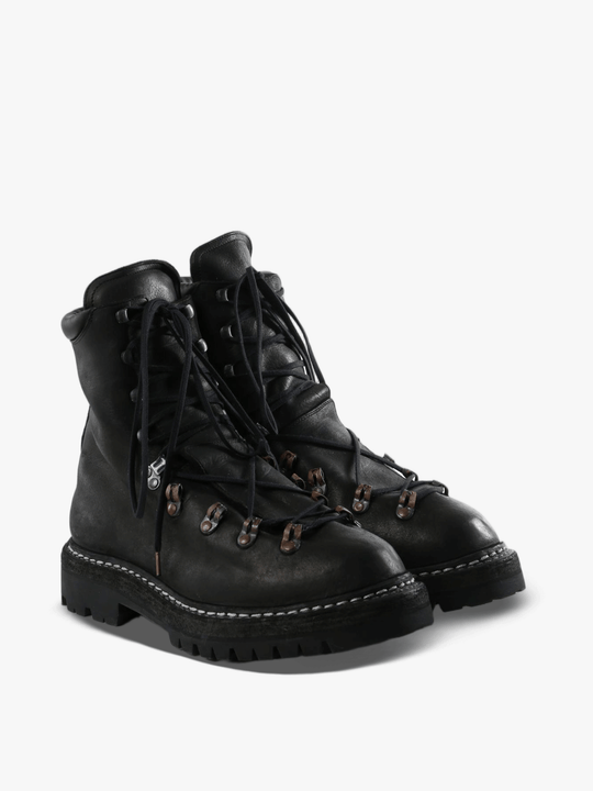 Black boots, front view