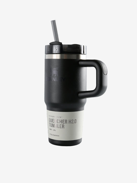 Black tumbler, front view
