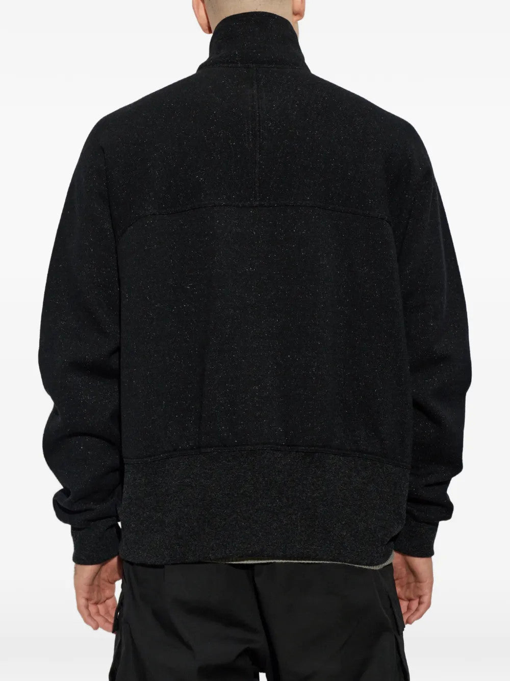 Black hoodie, full body view