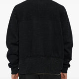 Black hoodie, full body view