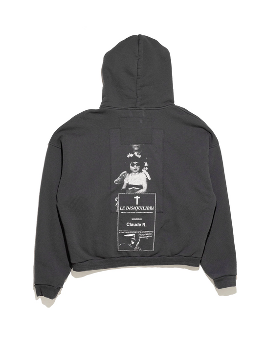 Black hoodies,back view