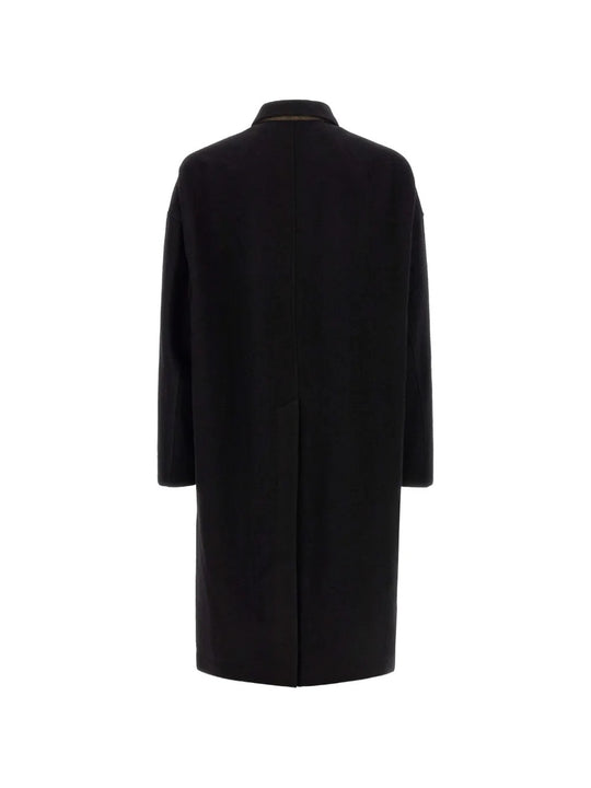 Black jacket, back view