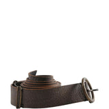 Brown accessories, front view
