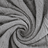 Close up of Grey scarf, showing detail
