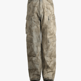 Tan jean worn by a person, showing the fit