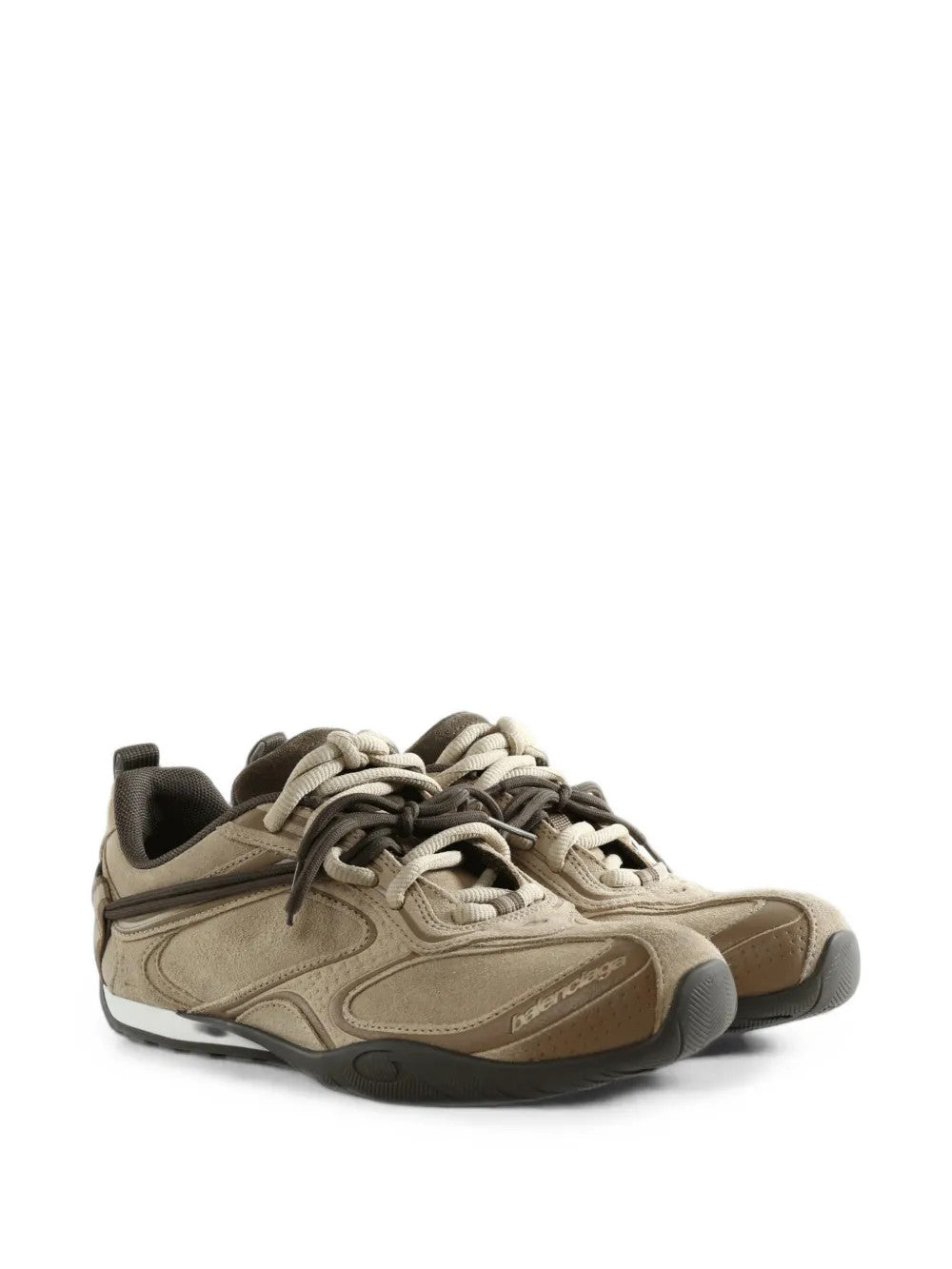 Tan shoes, front view