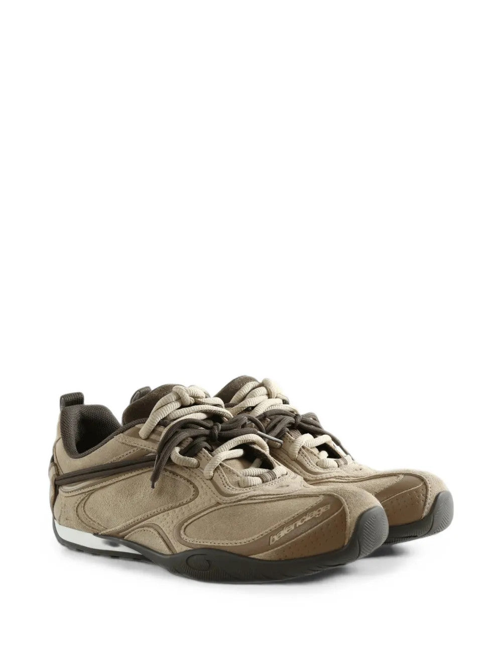 Tan shoes, front view